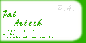 pal arleth business card